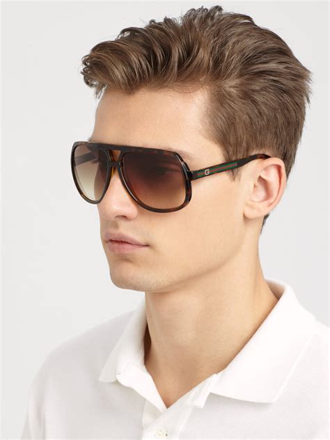 gucci men aviators|men's gucci aviator sunglasses.